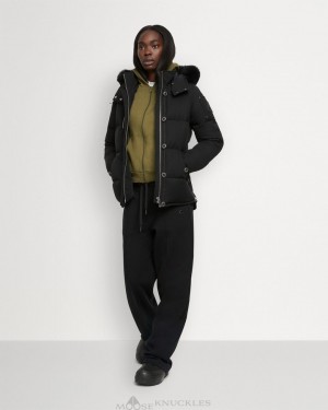 Moose Knuckles Original 3q Shearling Jackor Dam Svarta Svarta | DZNL-91786
