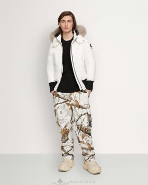 Moose Knuckles Original Ballistic Bomber Fur Bomberjacka Herr Milky Way / Stoned Fox Fur | FOGN-61937