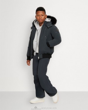 Moose Knuckles Original Bomber Bomberjacka Barn Granite | CZJS-62138