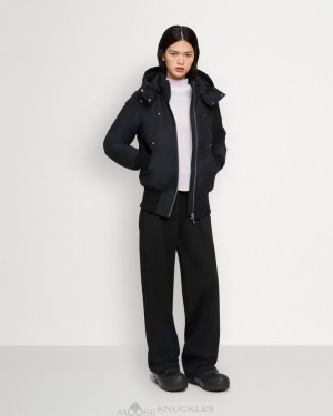 Moose Knuckles Original Debbie Bomber Bomberjacka Dam Marinblå | ZUWN-82934