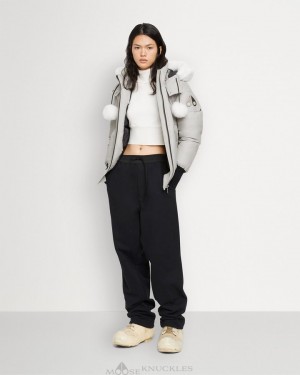 Moose Knuckles Original Debbie Bomber Shearling Bomberjacka Dam Grå | GKVQ-38021