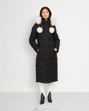 Moose Knuckles Original Saskatchewan Parka Fur Parkas Dam Svarta | WGPS-17936