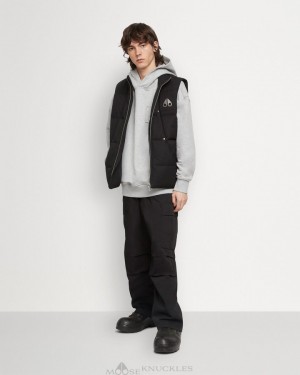 Moose Knuckles Original Vest Vests Herr Svarta | QXAB-78056