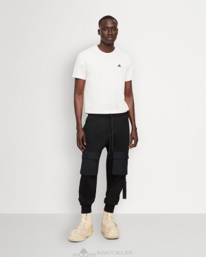 Moose Knuckles Perido Cargo Jogger Långbyxor Herr Svarta | OQAC-07346