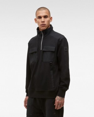 Moose Knuckles Perido Pullover Tröjor Herr Svarta | KPEI-58073