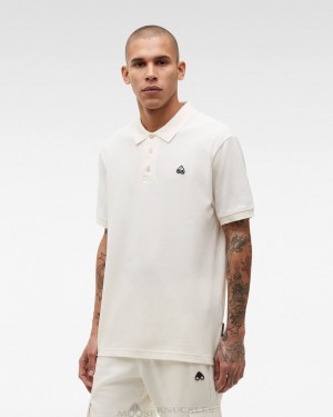 Moose Knuckles Pique Polo Tees Herr Plaster | VOAE-02758
