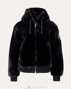Moose Knuckles Portland Bunny Tröjor Dam Svarta | XHQP-70251