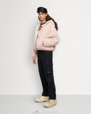 Moose Knuckles Quilted Reversible Eaton Bunny Tröjor Dam Rosa | UDRP-07952