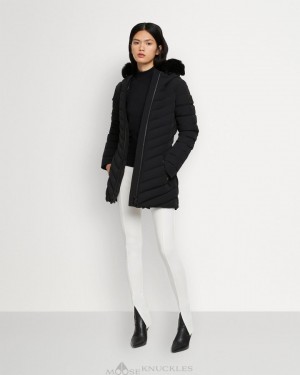 Moose Knuckles Roselawn Jacket Jackor Dam Svarta Svarta | LQDG-39615
