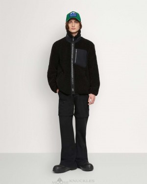 Moose Knuckles Saglek Zip Up Tröjor Herr Svarta | TOXS-76584