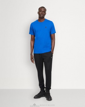 Moose Knuckles Satellite Tee Tees Herr Cobalt | LZSI-75319