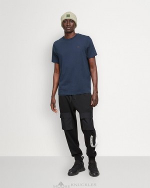 Moose Knuckles Satellite Tee Tees Herr Marinblå | UMRN-65104