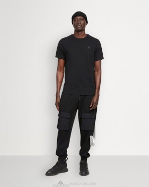 Moose Knuckles Satellite Tee Tees Herr Svarta | HMXE-13842
