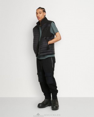 Moose Knuckles Sherwood Vest Vests Herr Svarta Svarta | FEAV-12078
