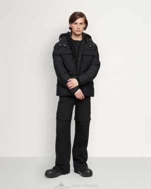 Moose Knuckles Skillman Jacket Jackor Herr Svarta | HXRO-08916