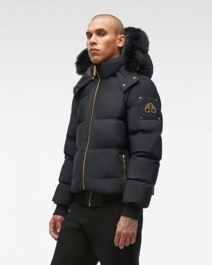 Moose Knuckles Stagg Bomber Bomberjacka Herr Svarta Svarta | WYBA-39715