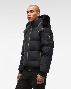 Moose Knuckles Stagg Bomber Bomberjacka Herr Svarta Svarta | LBUO-85746