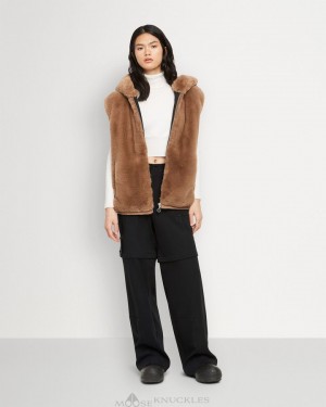 Moose Knuckles State Bunny Vest Vests Dam Wood Smoke | QAWP-91645