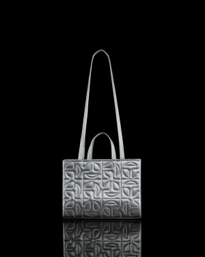 Moose Knuckles Telfar Medium Shopping Bag Väskor Dam Silver | CMAQ-48712