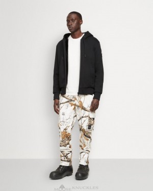 Moose Knuckles Tilden Zip Up Tröjor Herr Svarta Svarta | HMXL-43786