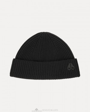Moose Knuckles Trimble Skull Cap Baseball caps Herr Svarta | MTBS-72154