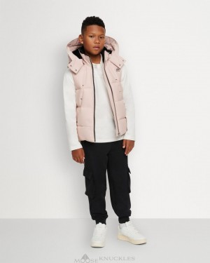 Moose Knuckles Vest Vests Barn Rosa | WDPO-48971