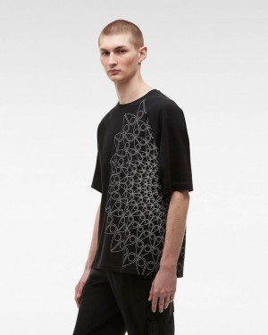 Moose Knuckles Wellesley Tee Tees Herr Svarta | JLOK-31067